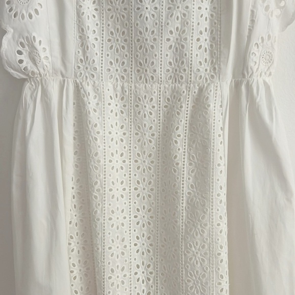English Factory Eyelet Midi Dress White NWT - Picture 9 of 16